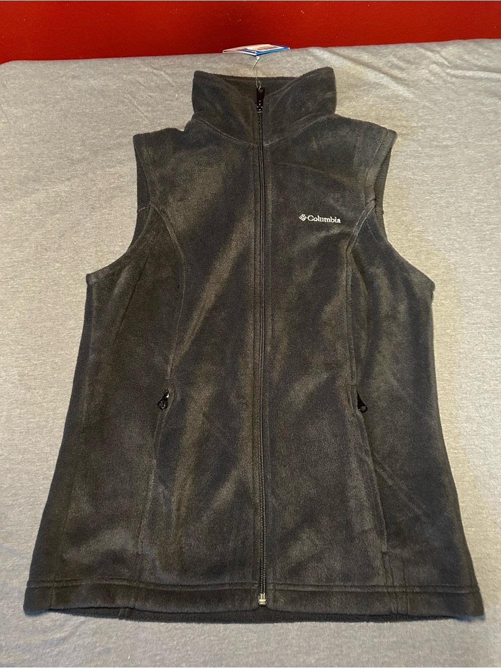 Columbia Gray Women's Fleece Vest with Full Zip